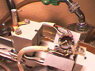 Cutterhead assembly, torque tube tilted back.